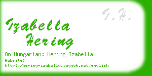 izabella hering business card